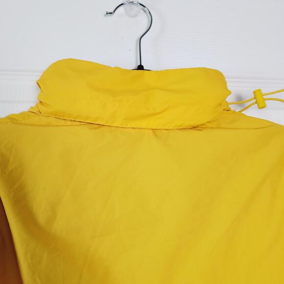 Rio 2016 Olympics Jacket Mens Medium Volunteer Hooded Windbreaker Zip Yellow 360 - Picture 8 of 16